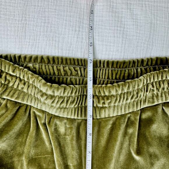 Araminta James Velour Jogger Olive Green Women’s Small Pockets Y2K Velvet Lounge - Picture 13 of 13